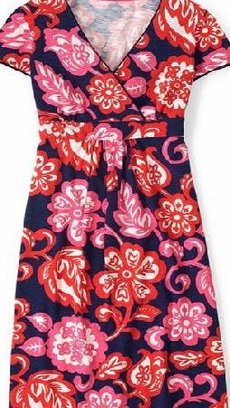 Boden Casual Jersey Dress Navy Tropical Floral Boden,