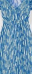 Boden Casual Jersey Dress, Porcelain Blue Stripe