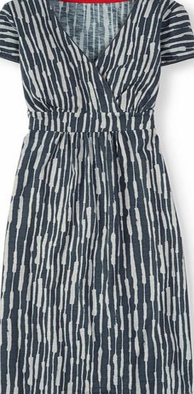Boden Casual Jersey Dress Storm Painterly Stripe