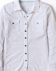 Boden Casual Jersey Shirt, White 34098525