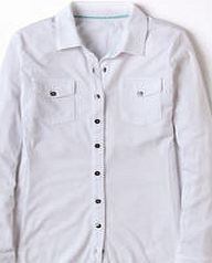 Boden Casual Jersey Shirt, White 34098541
