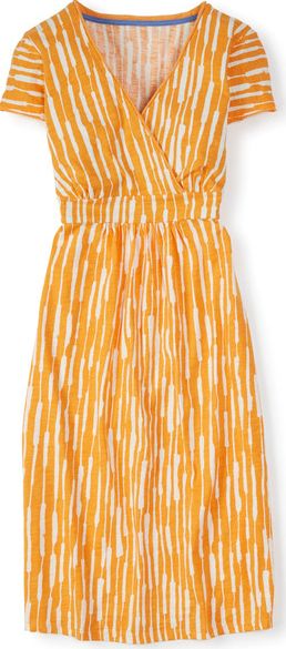 Boden, 1669[^]34818963 Casual Jersey Work Dress Orange Boden, Orange