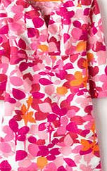 Boden Casual Linen Tunic, Pink Rosebud 34009266
