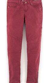 Casual Zip Jeans, Pink 34389353