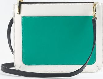 Boden Chancery Clutch Ivory/Viridian Boden,