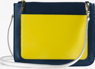 Boden Chancery Clutch Navy/Canary Boden, Navy/Canary