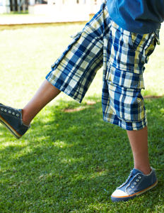 Boden Check Cargo Shorts