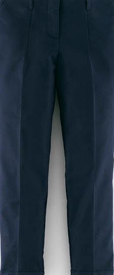 Boden Chelsea Turn-Up Trousers Blue Boden, Blue 33974163