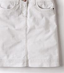 Boden Chic Denim Skirt, White 34065029