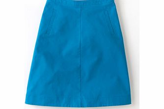 Boden Chino Skirt, Oriental Blue,Cappuccino,White