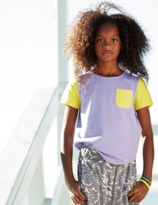 Boden Colourblock Zip T-shirt 91138