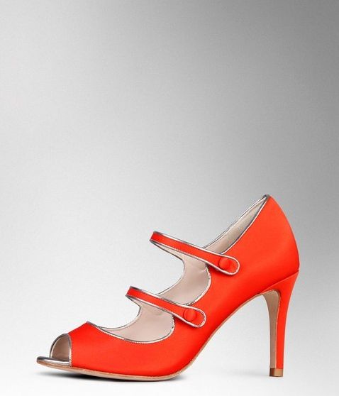 Boden, 1669[^]35041979 Cordelia Heels Orange Red Satin Boden, Orange