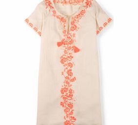 Boden Corsica Kaftan, Pink with Neon,White with