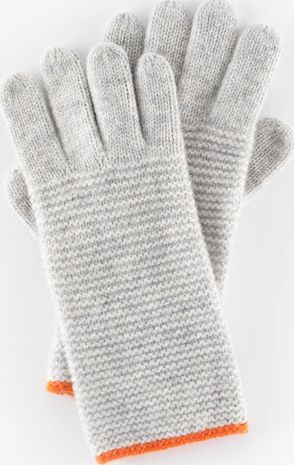 Boden Cosy Glove Silver Melange/Bright Orange Boden,