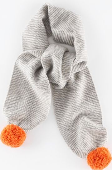 Boden Cosy Scarf Silver Melange/Bright Orange Boden,