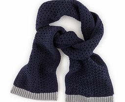 Cosy Stitch Scarf, Navy  Grey Marl,Cheek Pink 