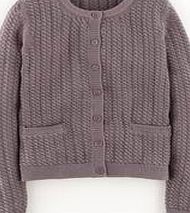 Boden Cotton Cable Cardigan, Grey 34251546