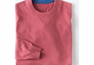 Cotton Cashmere Crew Neck, Rose Marl,Green