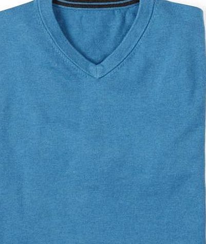 Boden Cotton Cashmere V-neck, Blue 34507467