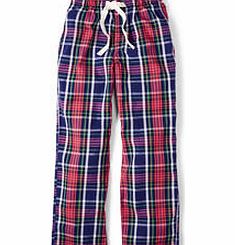 Boden Cotton Poplin Pull-ons, Red,Ecru Check,Grey Marl