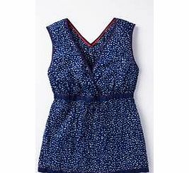 Boden Crinkle Holiday Top, Lagoon Scatter