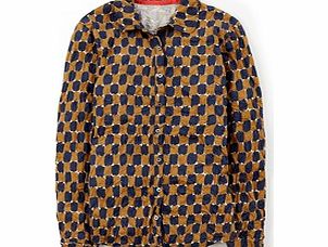 Boden Crinkle Jersey Shirt, Brown,Blue,Red 34420687