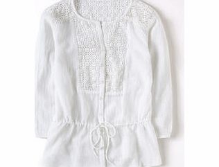 Boden Crochet Lace Blouse, White 34135632