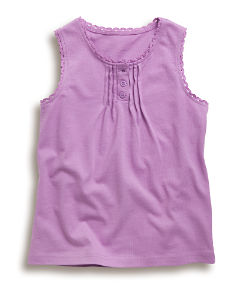 Boden Crochet Trim Vest