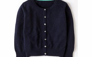 Boden Cropped Cashmere Cardigan, Blue,Black,Bright