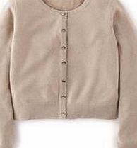 Boden Cropped Cashmere Cardigan, Champagne Sparkle