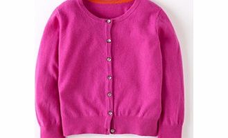 Cropped Cashmere Cardigan, Pink,English