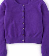 Boden Cropped Cashmere Cardigan, Royal Purple 34252981