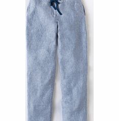 Boden Cropped Linen Trouser, Light blue 34447888