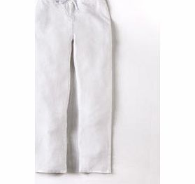 Boden Cropped Linen Trouser, White 34448324