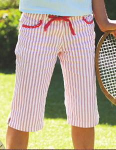 Boden Cropped Stripy Trouser