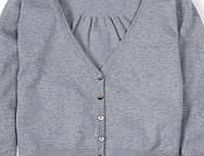 Boden Cropped V-neck Cardigan, Grey 34709477