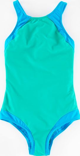 Boden, 1669[^]35237445 Cross Back Swimsuit Dark Turquoise/Lotus Green