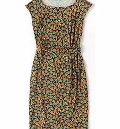 Darcey Dress, Multi Retro Leaf,Pewter Retro