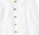 Boden Denim Button Skirt, White 34825091