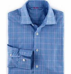Boden Double Cuff City Shirt, Blue Stripe,Lilac