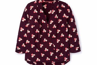 Boden Drapey Wrap Blouse, Purple,White 34843920