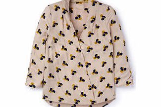 Boden Drapey Wrap Blouse, White,Purple 34844068