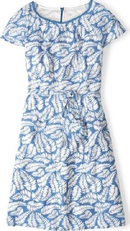 Boden, 1669[^]34790758 Easy Day Dress Forget-Me-Not Fern Boden,