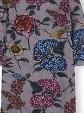 Boden Eliza Tunic Dress, Lavender Grey Botanical