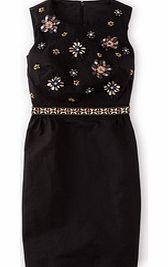 Boden Embellished Floral Dress, Black 34318592