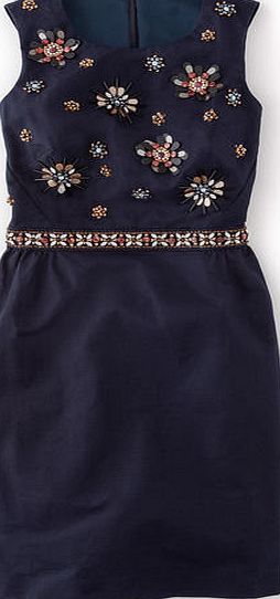 Boden Embellished Floral Dress, Blue 34318345
