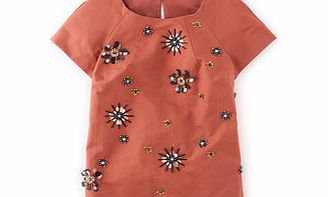 Boden Embellished Floral Top, Spearmint,Blue,Copper