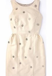 Boden Embellished Spot Dress, Cream 34318766