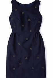 Embellished Spot Dress, Navy/Black 34319079