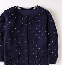 Boden Embroidered Spot Cardigan, Blue 34035618